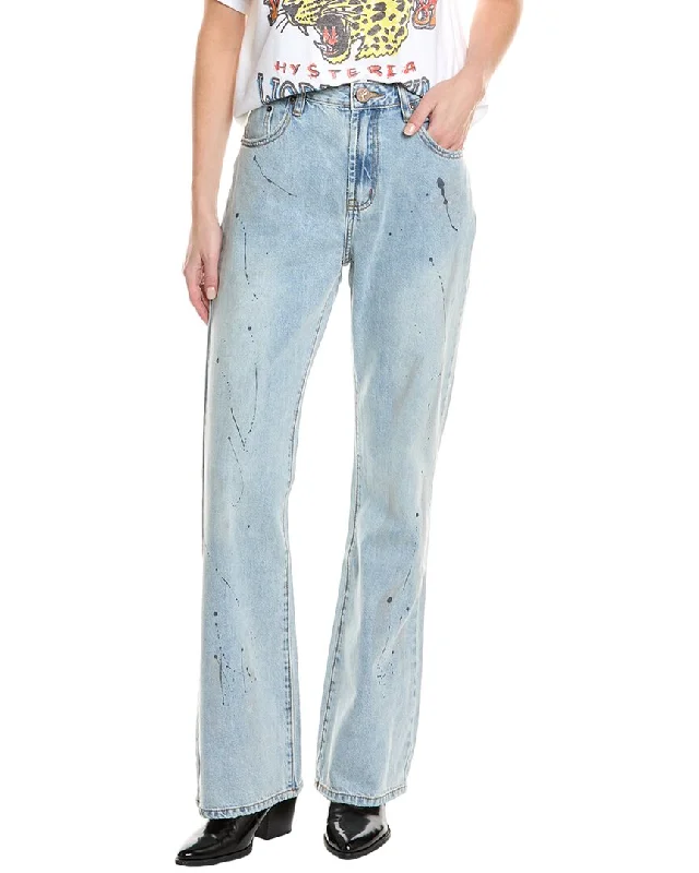 One Teaspoon Charlie Fleetwood Artiste Slim Bootcut Jean Fashionable Cropped Denim Jeans