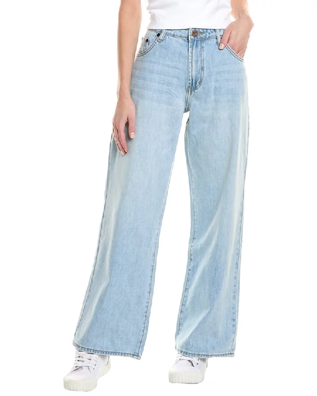 One Teaspoon Jackson Hendrixe Wide Leg Jean Stylish Relaxed Fit Skinny Jeans