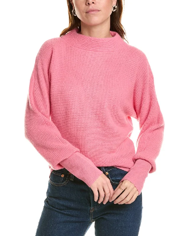 sofiacashmere Dolman Funnel Neck Cashmere Sweater Boat Neck Shawl Collar Notched Collar