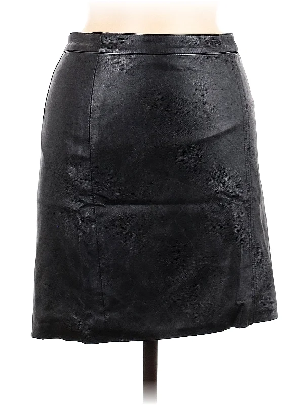 Faux Leather Skirt silk skirt sleek