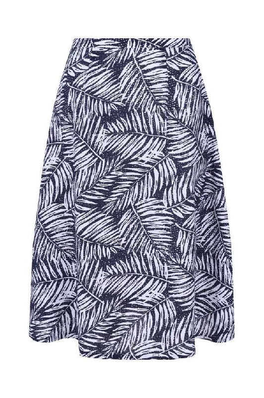 Palm Retro Skirt - SK25018 denim skirt trendy