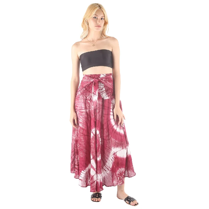 Tie Dye Women's Bohemian Skirt in Red SK0033 020244 03 slim fit skirt