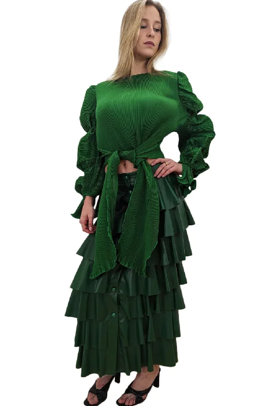 X7069 SKIRT (GRN, BLK) tulle skirt dreamy