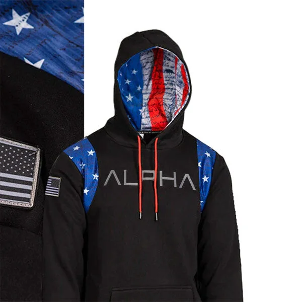 Honor Lined Hoodie | American Flag | AD PreOrder Hoodie with Cropped Fit Short Trendy