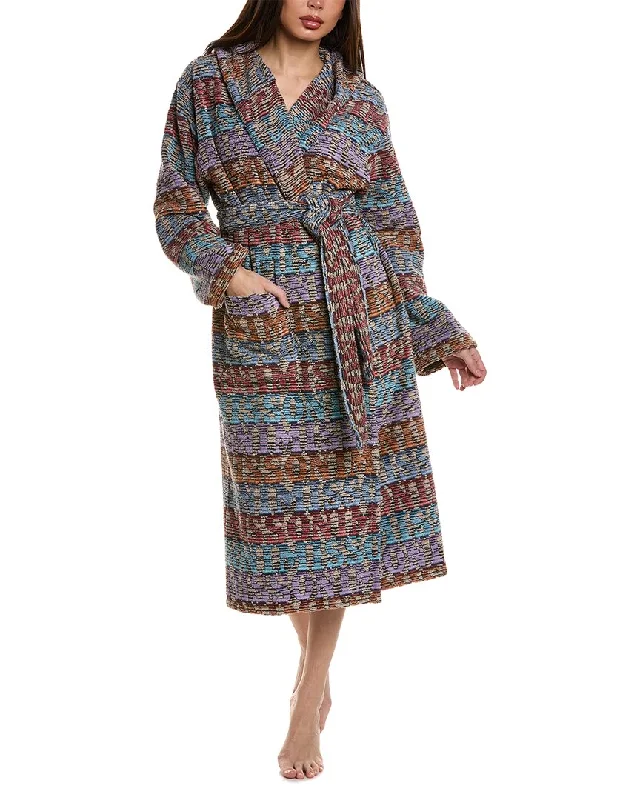 Missoni Home Blake Hooded Bathrobe Hoodie with Crew Neck Simple Timeless