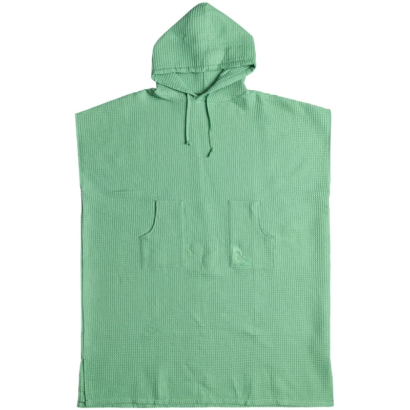 Roxy Womens Barrel Angel Hooded Towel Poncho - Zephyr Green Hoodie with Lace Feminine Delicate