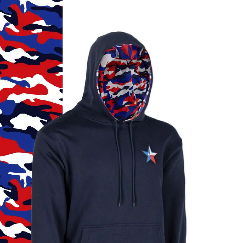 Special Edition Classic Lined Hoodie | Texas USA Camo Hoodie with Applique Textured Unique